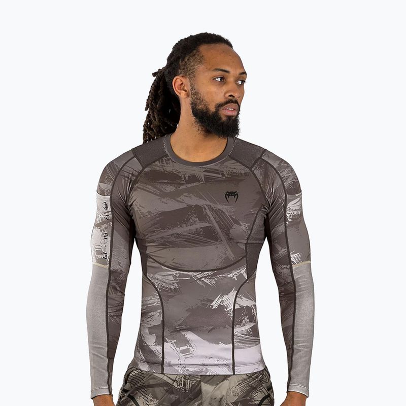 Мъжка тениска с дълъг ръкав Venum Electron 3.0 Rashguard sand