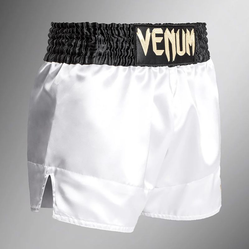 Мъжки тренировъчни шорти Venum Classic Muay Thai бяло/златно/черно 2