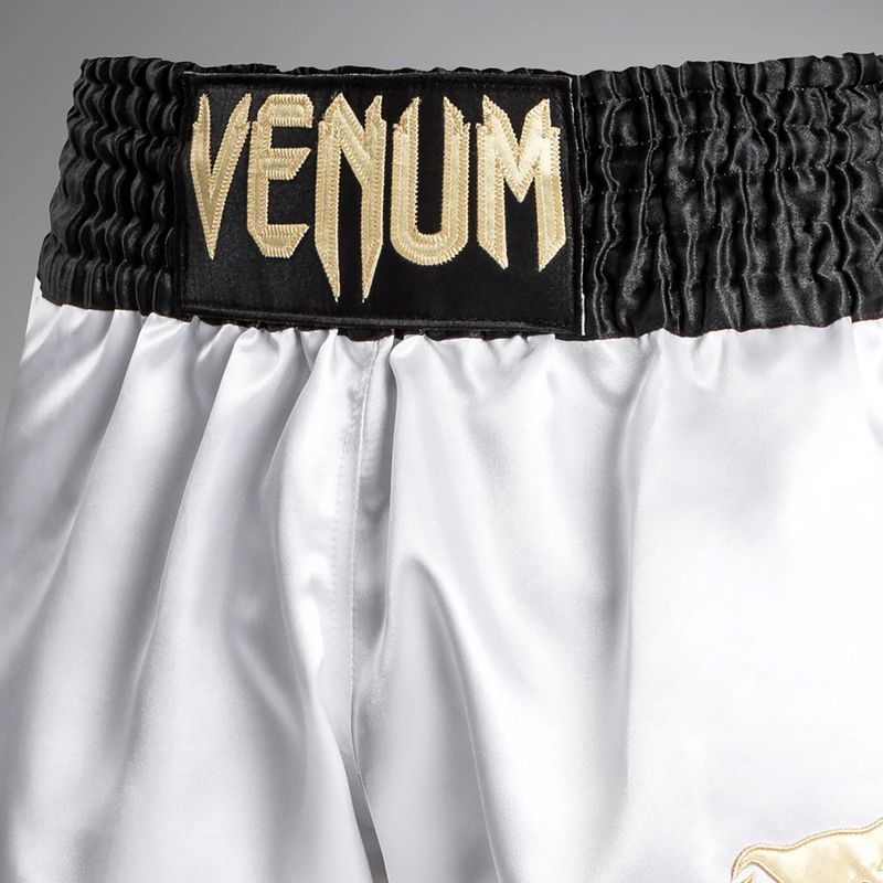 Мъжки тренировъчни шорти Venum Classic Muay Thai бяло/златно/черно 4