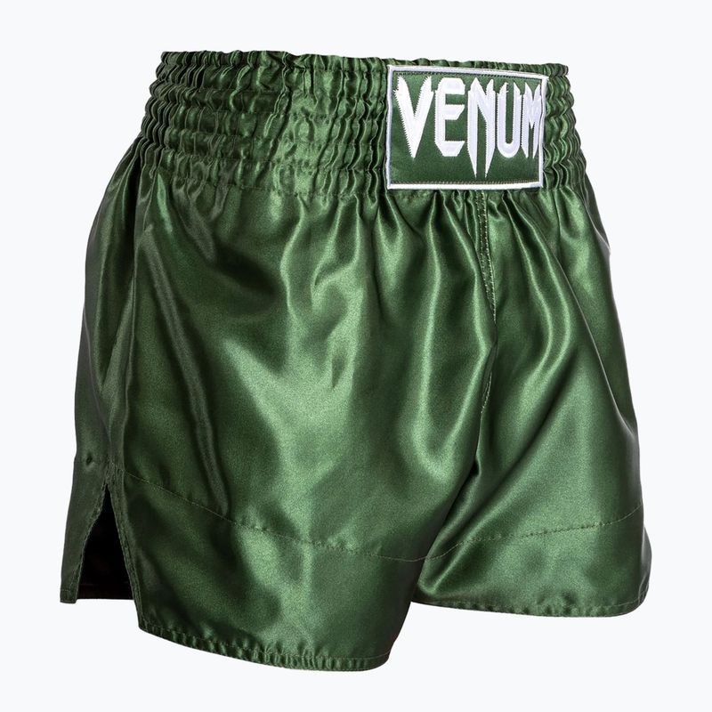 Мъжки шорти за тренировка Venum Classic Muay Thai khaki/white 4