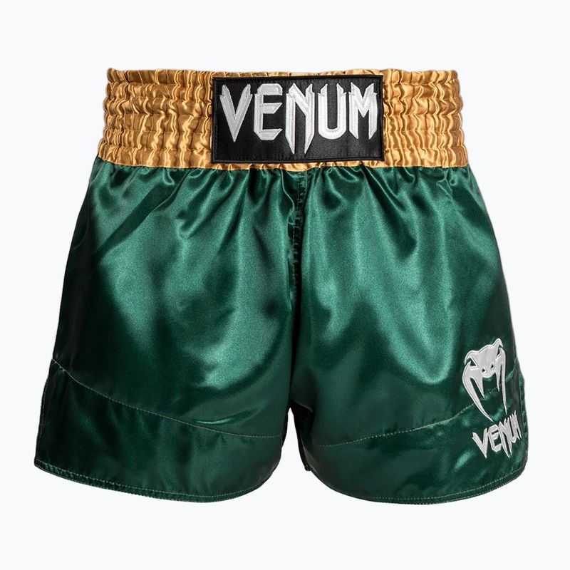 Мъжки тренировъчни шорти Venum Classic Muay Thai зелено/златно/бяло