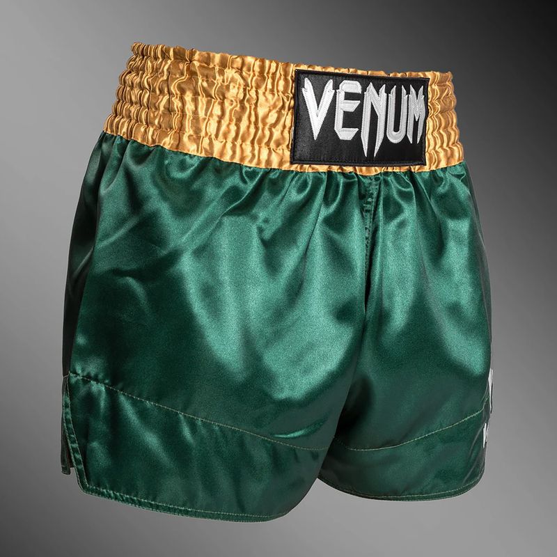 Мъжки тренировъчни шорти Venum Classic Muay Thai зелено/златно/бяло 4