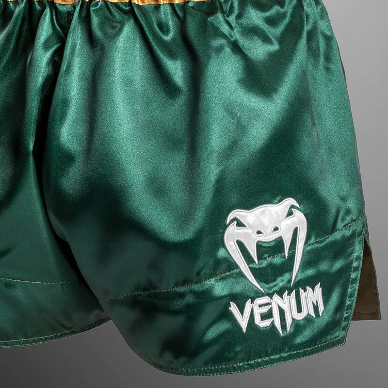 Мъжки тренировъчни шорти Venum Classic Muay Thai зелено/златно/бяло 5