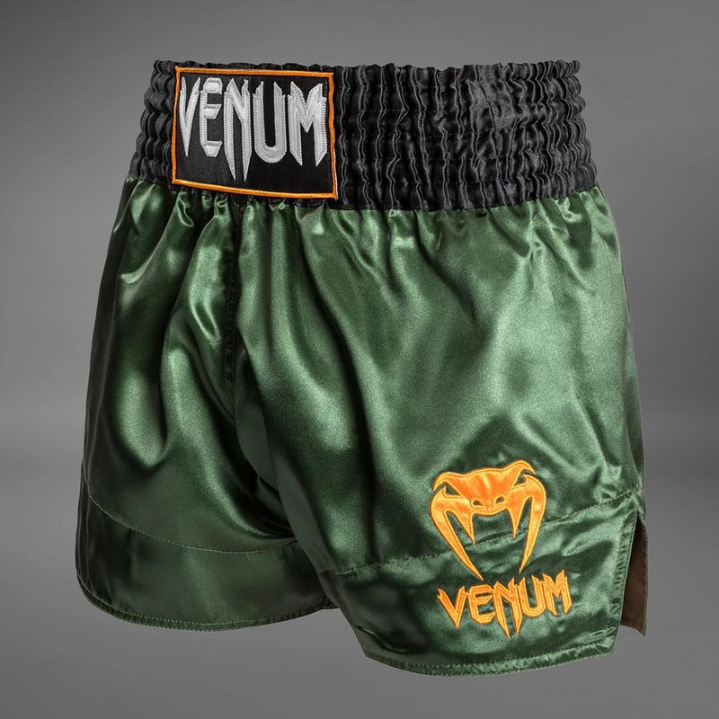Мъжки шорти за тренировка Venum Classic Muay Thai green/gold/black 3