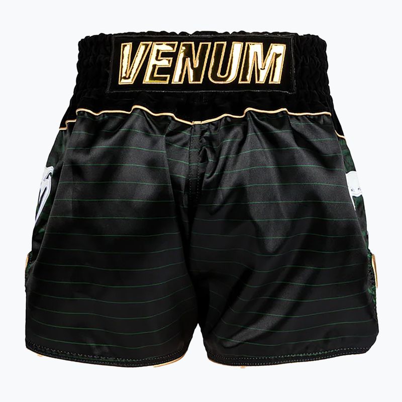 Шорти за тренировка Venum Attack Muay Thai black/green 2