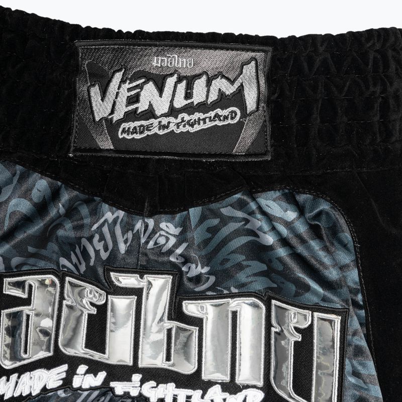 Шорти за тренировка Venum Attack Muay Thai black/silver 3