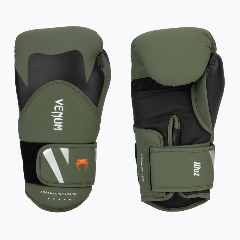 Мъжки боксови ръкавици Venum Challenger 4.0 black/khaki