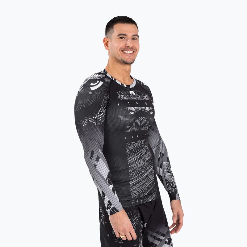 Мъжки рашгард Venum Gorilla Jungle Rashguard black/white 2