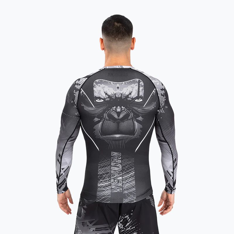 Мъжки рашгард Venum Gorilla Jungle Rashguard black/white 3