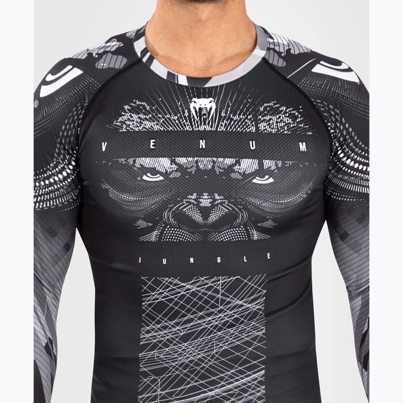 Мъжки рашгард Venum Gorilla Jungle Rashguard black/white 4