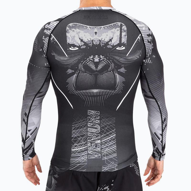 Мъжки рашгард Venum Gorilla Jungle Rashguard black/white 5