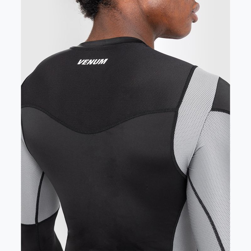 Мъжки тренировъчен гащеризон с дълъг ръкав Venum Tempest Rashguard black/grey 6