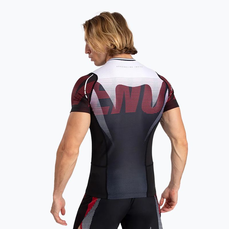 Мъжка тениска Venum Adrenaline Rashguard SS black/red 3