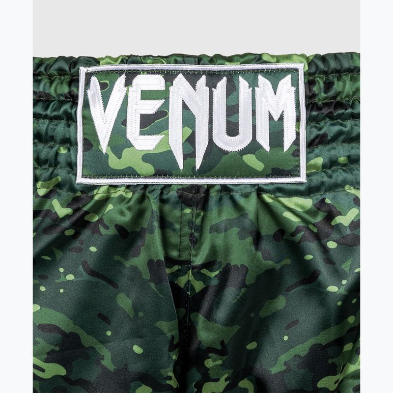 Мъжки къси панталони Venum Classic Muay Thai black/forest camo 4