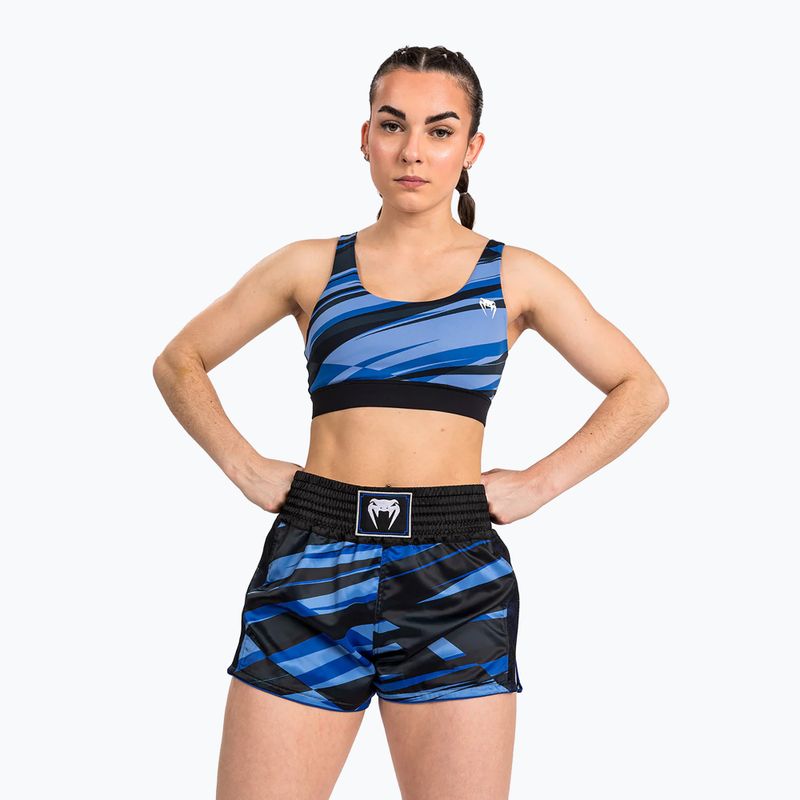 Venum Abyss Muay Thai дамски шорти за тренировка shadow blue 2