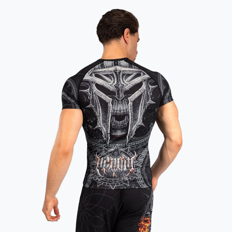 Мъжки рашгард Venum Gladiator 5.0 Men'S Short Sleeve Rashguard black/silver 2