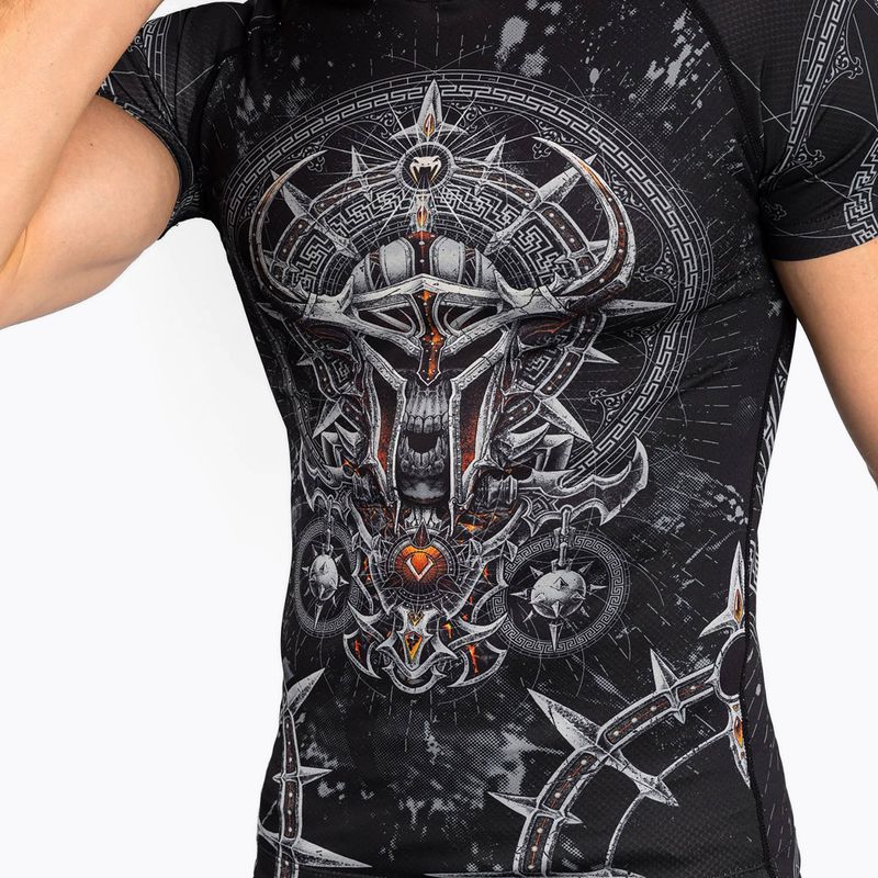 Мъжки рашгард Venum Gladiator 5.0 Men'S Short Sleeve Rashguard black/silver 4