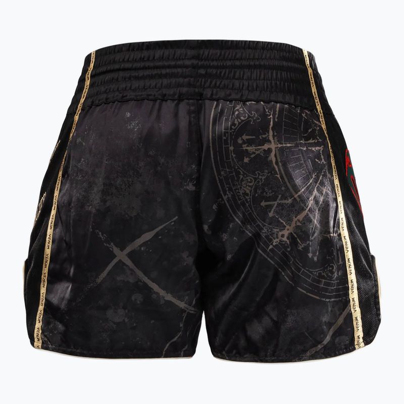 Мъжки шорти за тренировка Venum Santa Muerte 5.0 Muay Thai Shorts deep black/gold 2