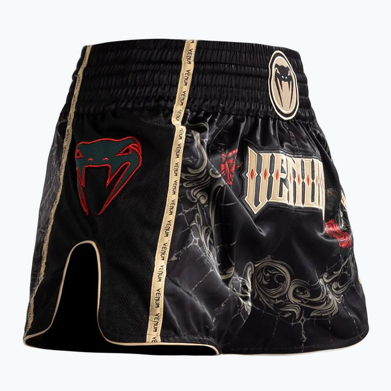 Мъжки шорти за тренировка Venum Santa Muerte 5.0 Muay Thai Shorts deep black/gold 4