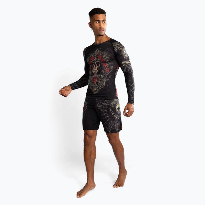 Мъжки рашгард с дълъг ръкав Venum Santa Muerte 5.0 deep black/gold 2