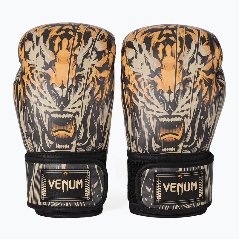 Боксови ръкавици Venum Tiger Boxing Gloves black/neon orange