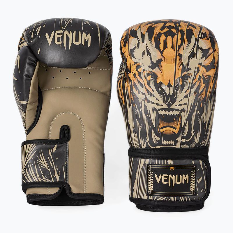 Боксови ръкавици Venum Tiger Boxing Gloves black/neon orange 3