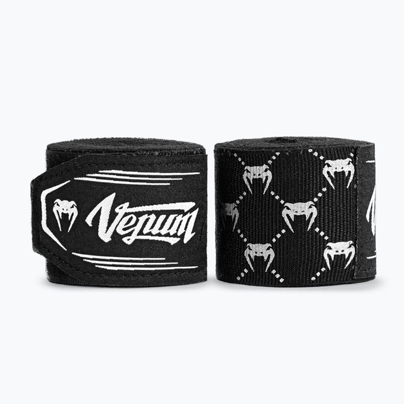 Боксови бандажи Venum Hand Wraps 250 cm black/white