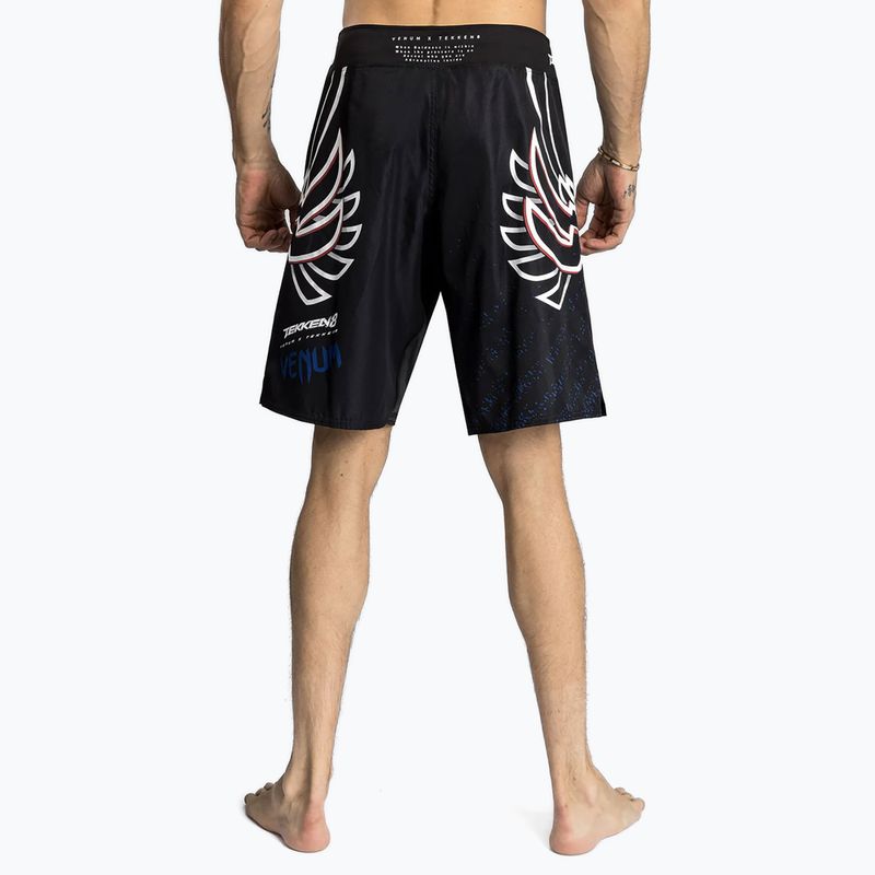 Мъжки шорти за тренировка Venum X Tekken 8 - Jin Kazama Fight Shorts blue/black/white 3