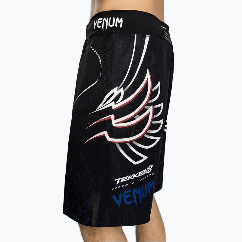 Мъжки шорти за тренировка Venum X Tekken 8 - Jin Kazama Fight Shorts blue/black/white 5