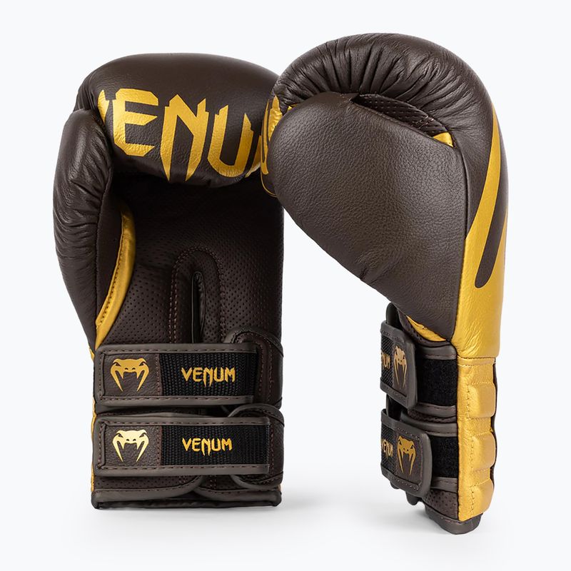 Боксови ръкавици Venum Reverso chocolate/gold 2