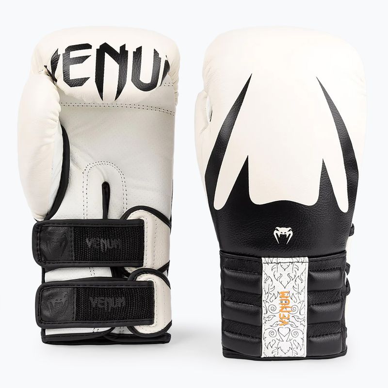 Боксови ръкавици Venum Reverso white/black 2