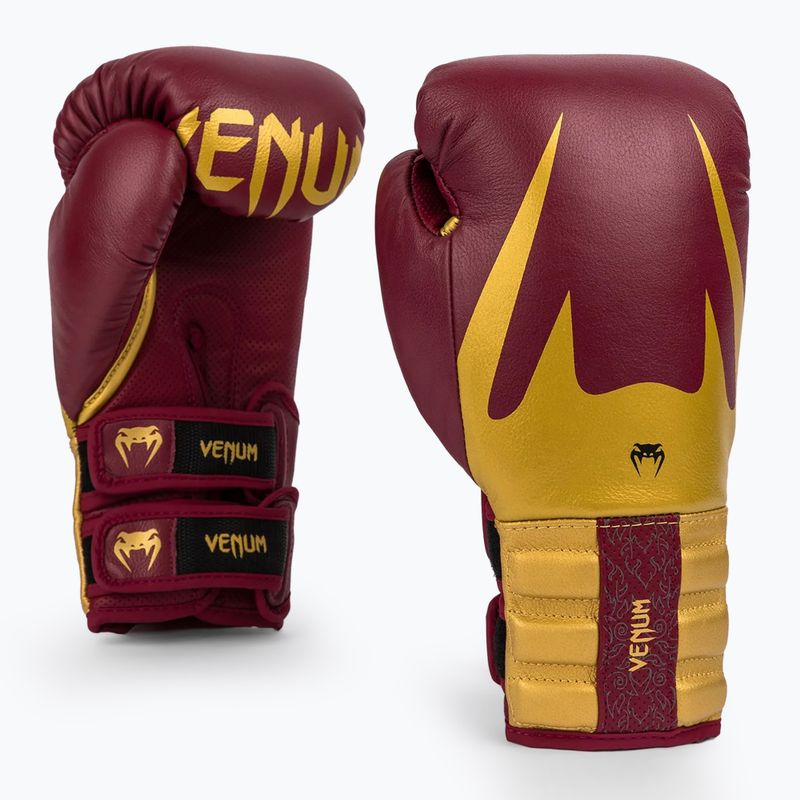 Боксови ръкавици Venum Reverso red/gold 4