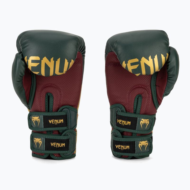Боксови ръкавици Venum Reverso green/gold 4