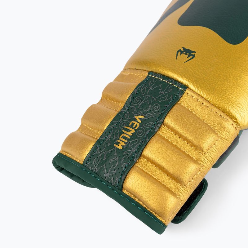 Боксови ръкавици Venum Reverso green/gold 5