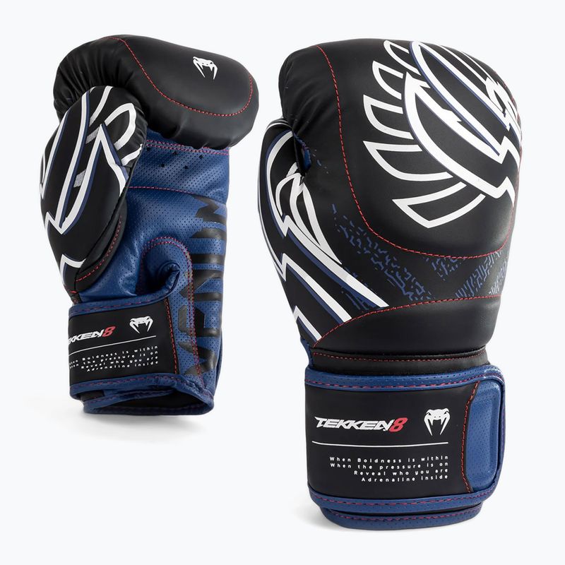 Боксови ръкавици Venum X Tekken 8 - Jin Kazama Boxing Gloves blue/black/white 2