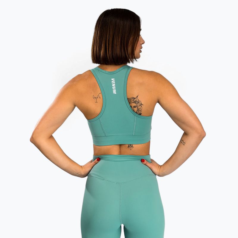 Спортен сутиен Venum Essential Medium Impact Sport aqua green 3