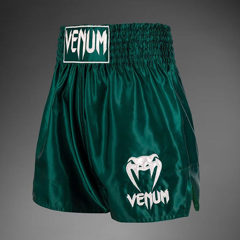 Venum Classic Muay Thai дълбоко горско зелено мъжки шорти за тренировка 3