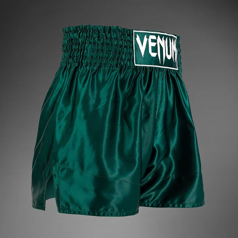 Venum Classic Muay Thai дълбоко горско зелено мъжки шорти за тренировка 4