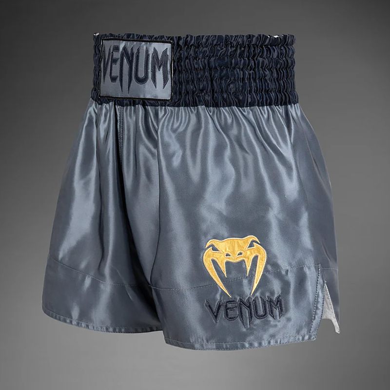 Мъжки шорти за тренировка по муай тай Venum Classic сиви 3