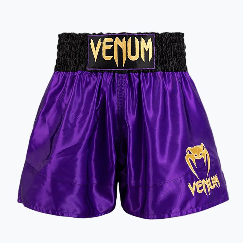 Мъжки шорти Venum Classic за тренировки по муай тай тъмнолилаво