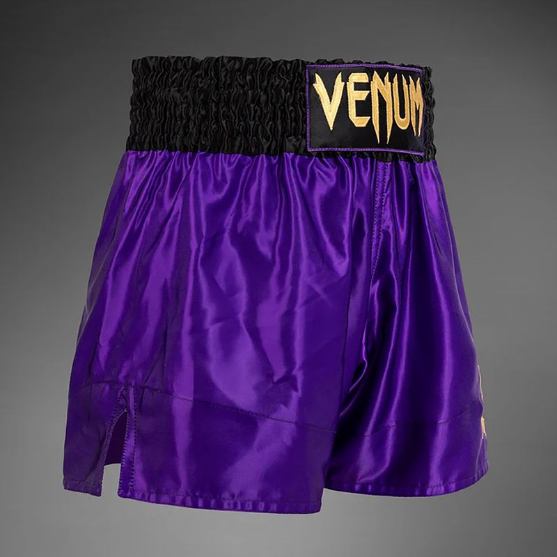 Мъжки шорти Venum Classic за тренировки по муай тай тъмнолилаво 4
