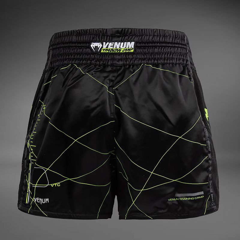 Venum Training Camp 4.0 мъжки шорти за тренировка черно/нео зелено 2