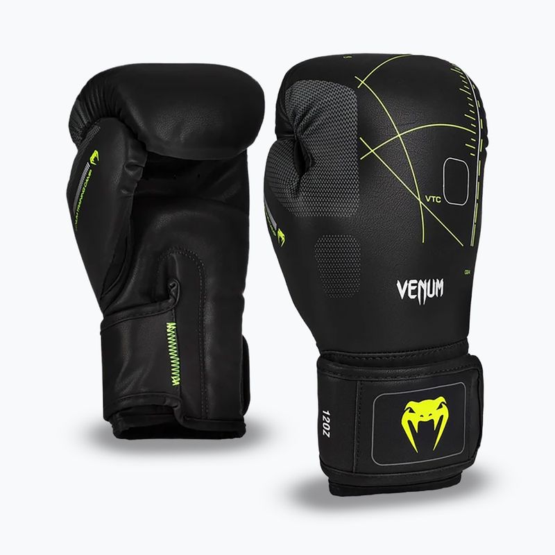 Боксови ръкавици Venum Training Camp 4.0 black/neo green