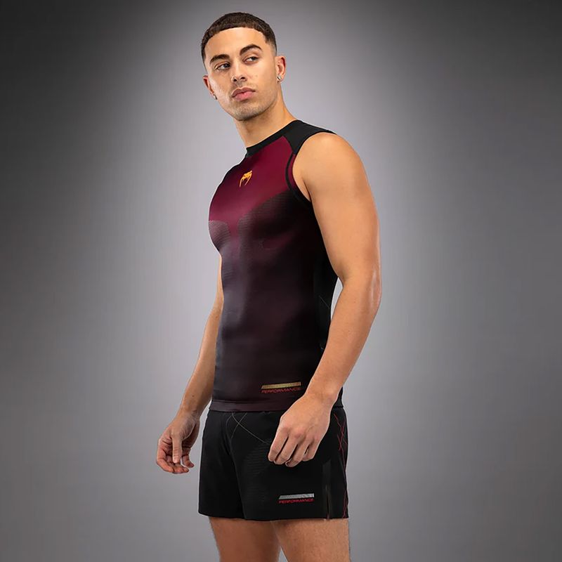 Venum Tactical XT 05522 мъжка тренировъчна тениска Rashguards black/burgundy/gold 3