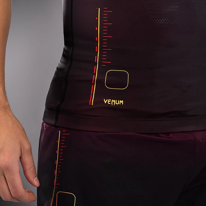 Venum Tactical XT 05522 мъжка тренировъчна тениска Rashguards black/burgundy/gold 4