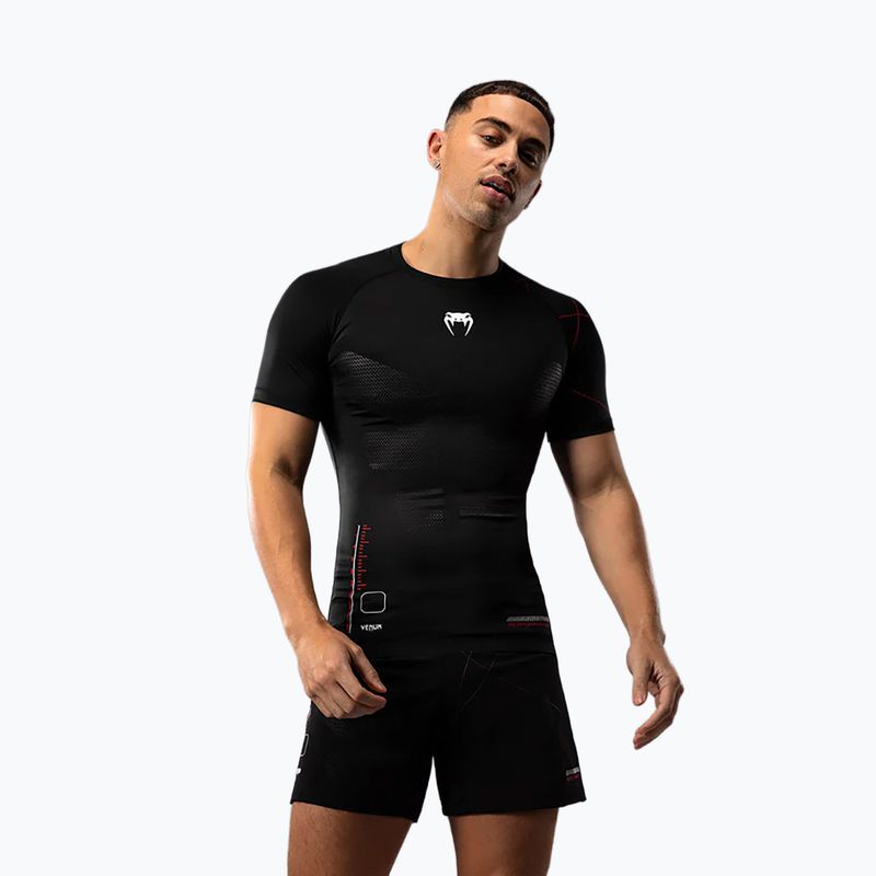 Мъжка тренировъчна тениска Venum Tactical XT Rashguards black/fire red 2