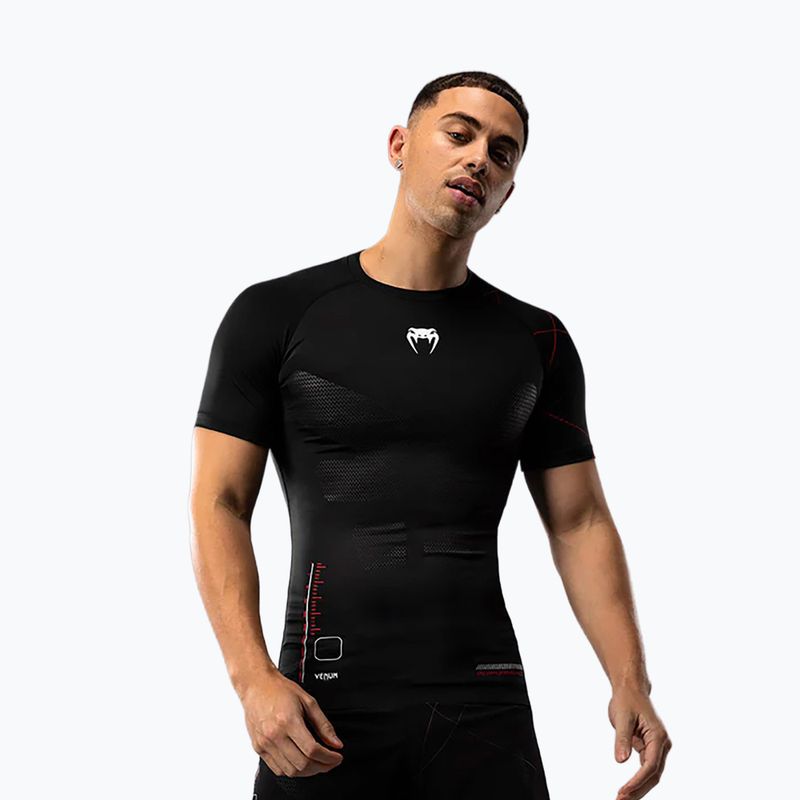 Мъжка тренировъчна тениска Venum Tactical XT Rashguards black/fire red