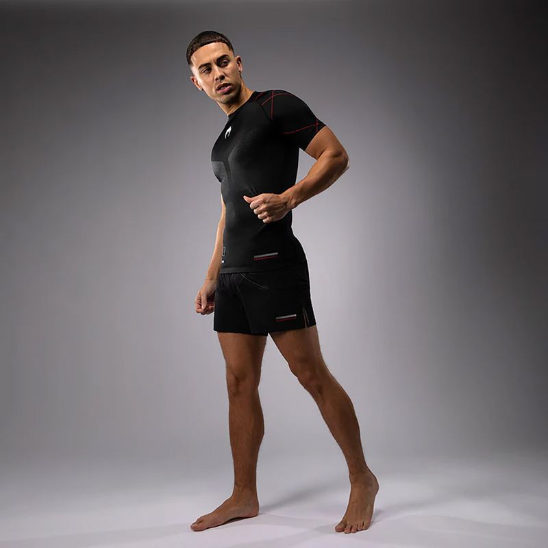 Мъжка тренировъчна тениска Venum Tactical XT Rashguards black/fire red 3