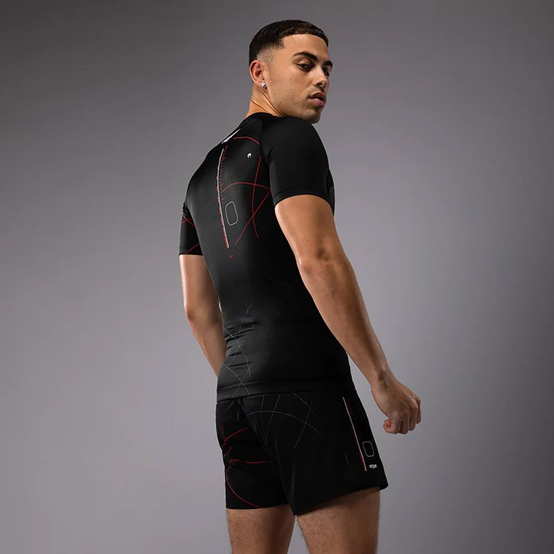 Мъжка тренировъчна тениска Venum Tactical XT Rashguards black/fire red 4