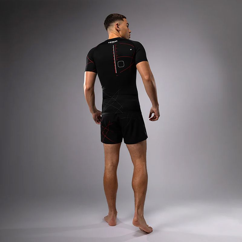 Мъжка тренировъчна тениска Venum Tactical XT Rashguards black/fire red 6